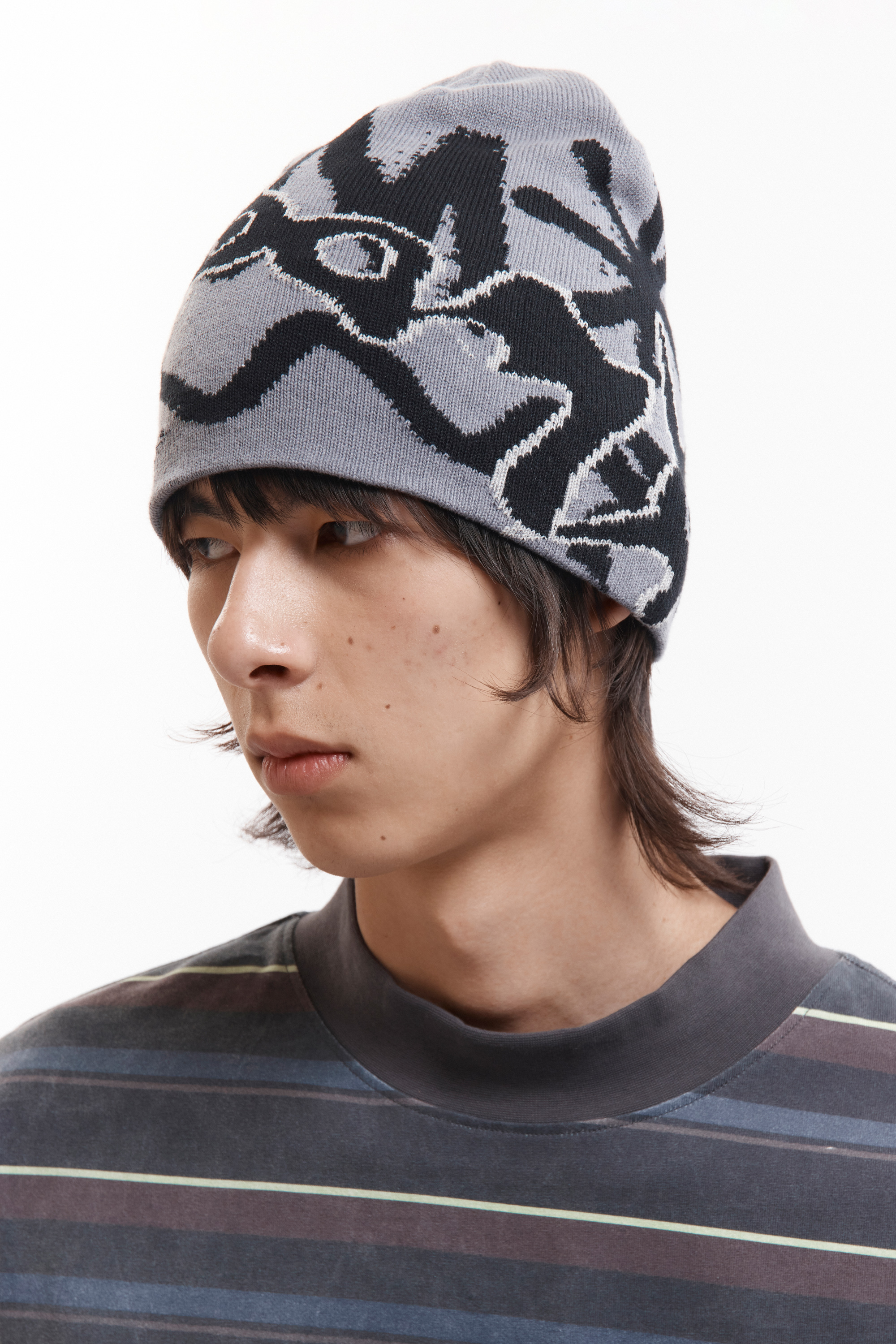 P.A.M.(Perks And Mini)/パム(パークスアンドミニ)/URCHIN BEANIE - GREYS  ビーニー GREYS FREE