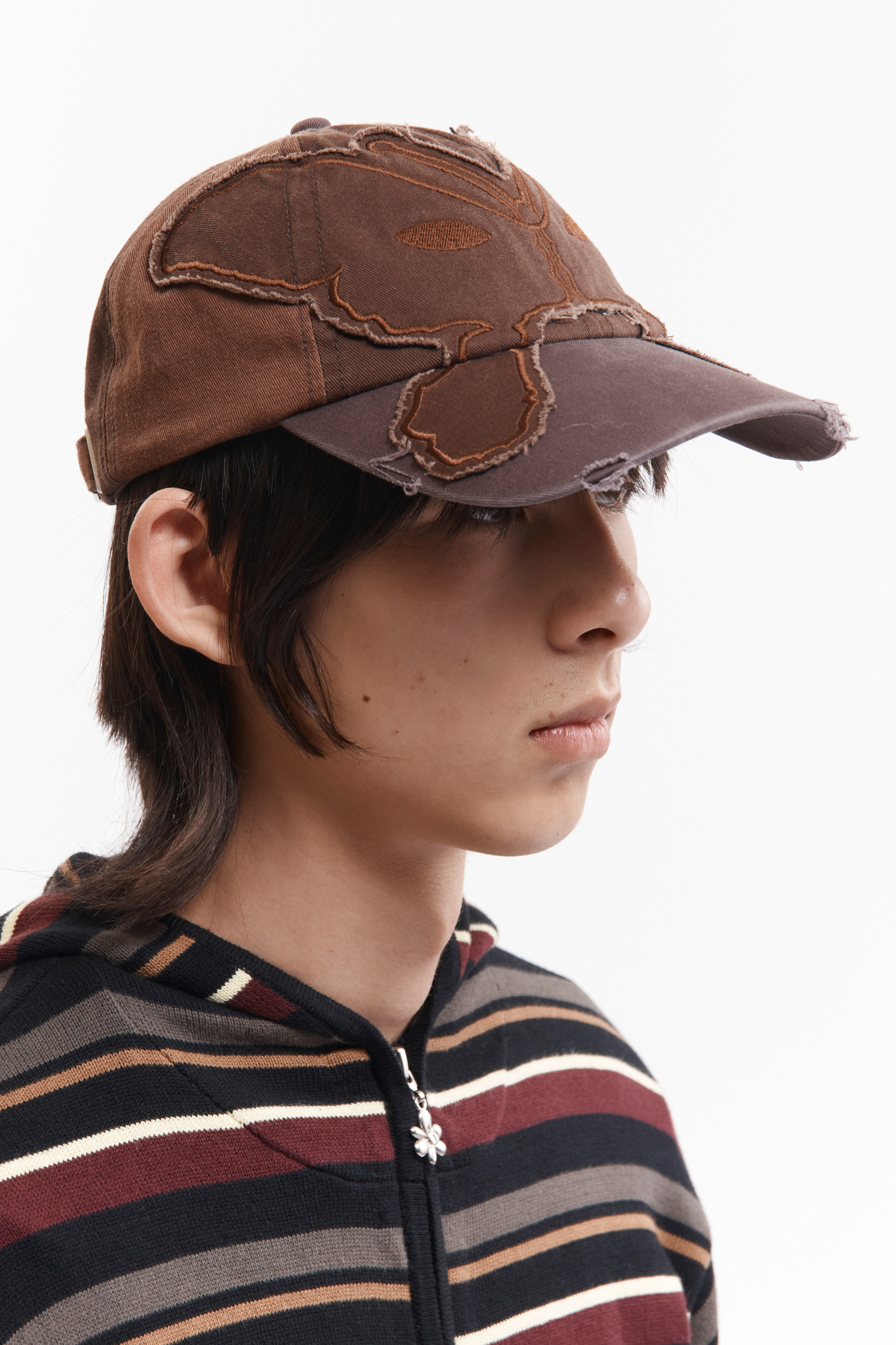 P.A.M.(Perks And Mini)/パム(パークスアンドミニ)/ALIEN BUTTERFLY TONAL BASEBALL CAP  キャップ　帽子 BROWN FREE
