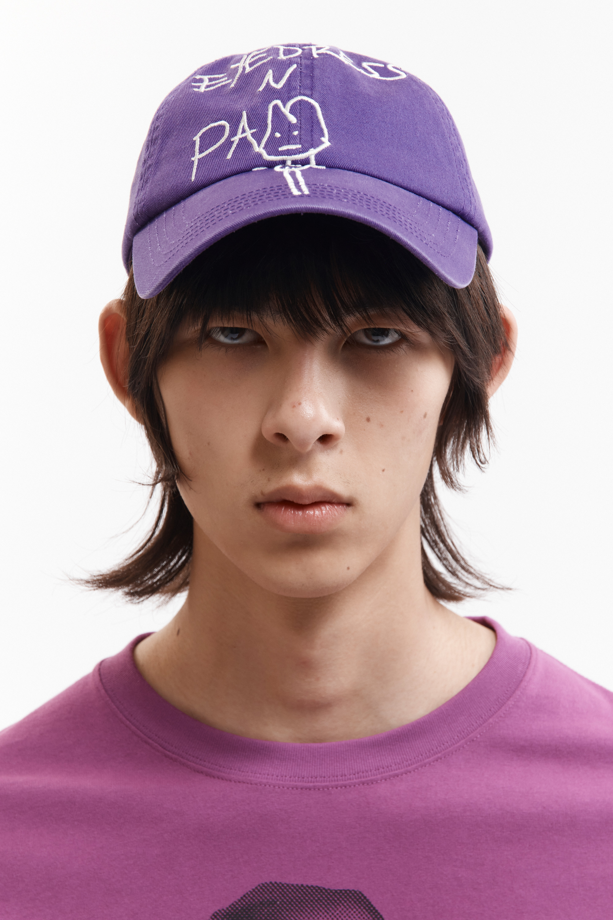 P.A.M.(Perks And Mini)/パム(パークスアンドミニ)/BOATY DRAWS PAM AND EYEDRESS CAP キャップ　帽子 PURPLE FREE