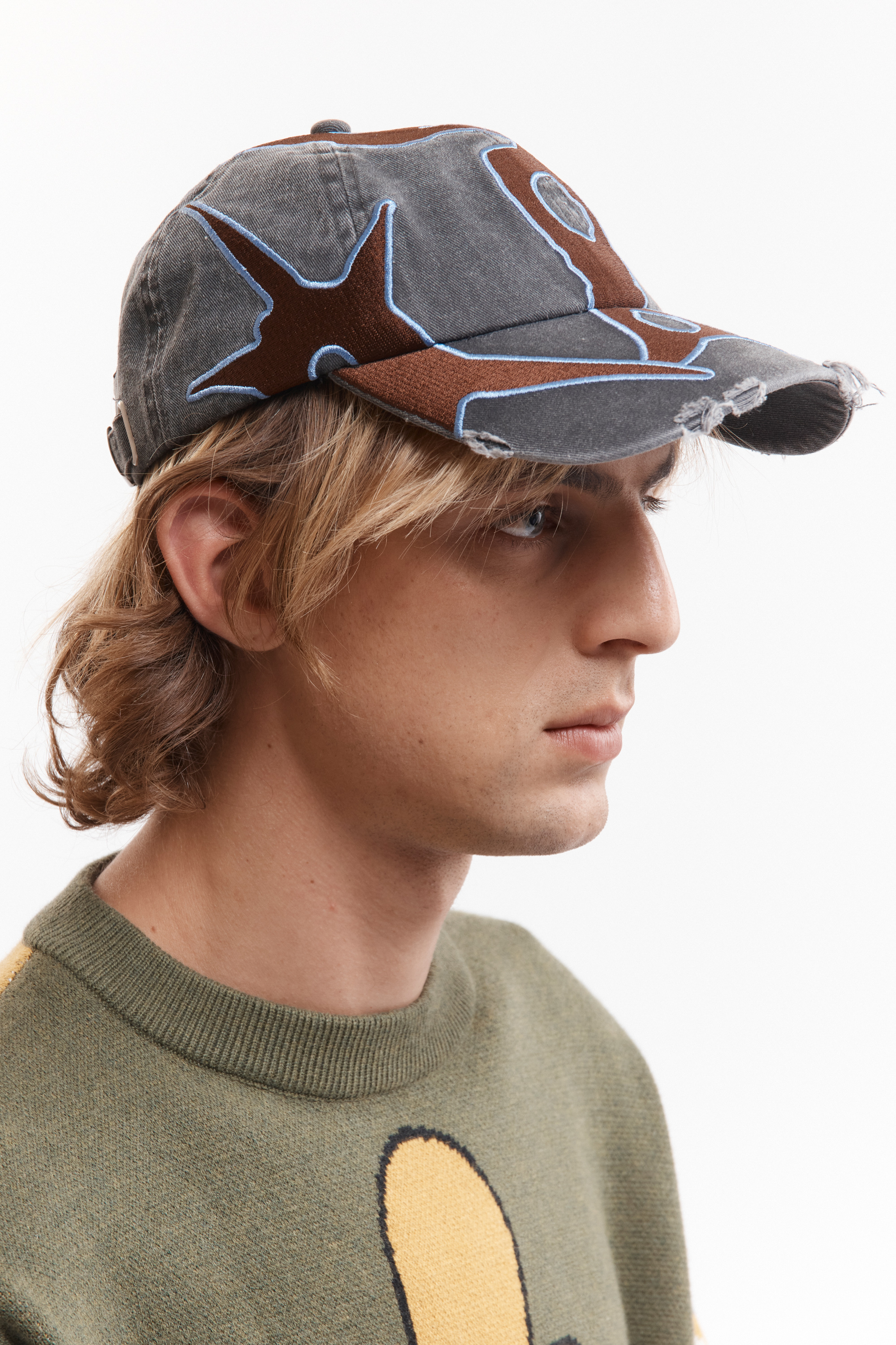 P.A.M.(Perks And Mini)/パム(パークスアンドミニ)/OUTLINE LOGO CAP  キャップ　帽子 BLACK WASH FREE