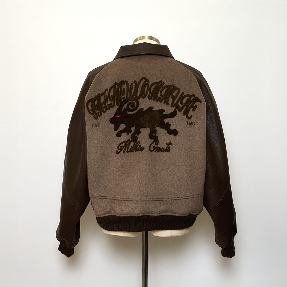 FAF/エフエーエフ(Fake As Flowers/フェイクアスフラワーズ)/TNC Team Jacket BROWN 3