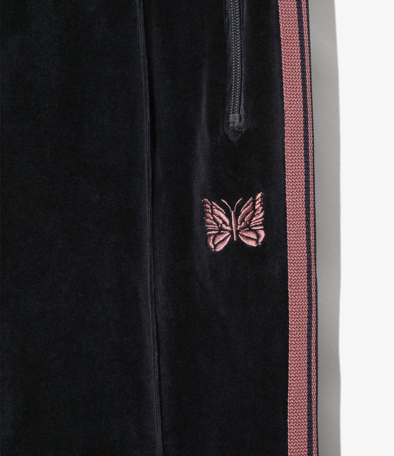 NEEDLES/ニードルズ/NARROW TRACK PANT - C/PE VELOUR ナロートラックパンツベロア NAVY XS