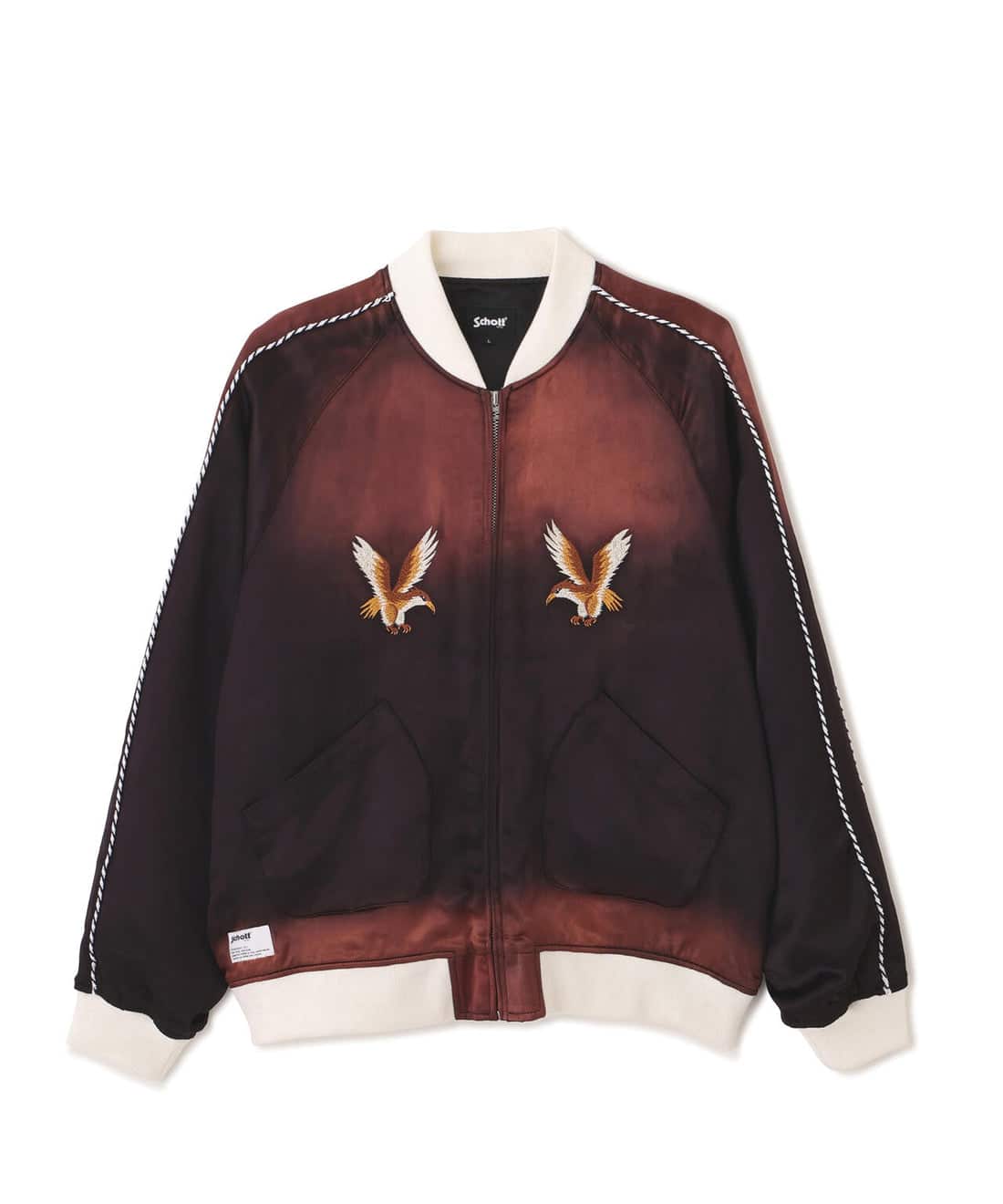 Schott/ショット/RAYON SUKA JKT/レーヨン スカジャン ブラック M