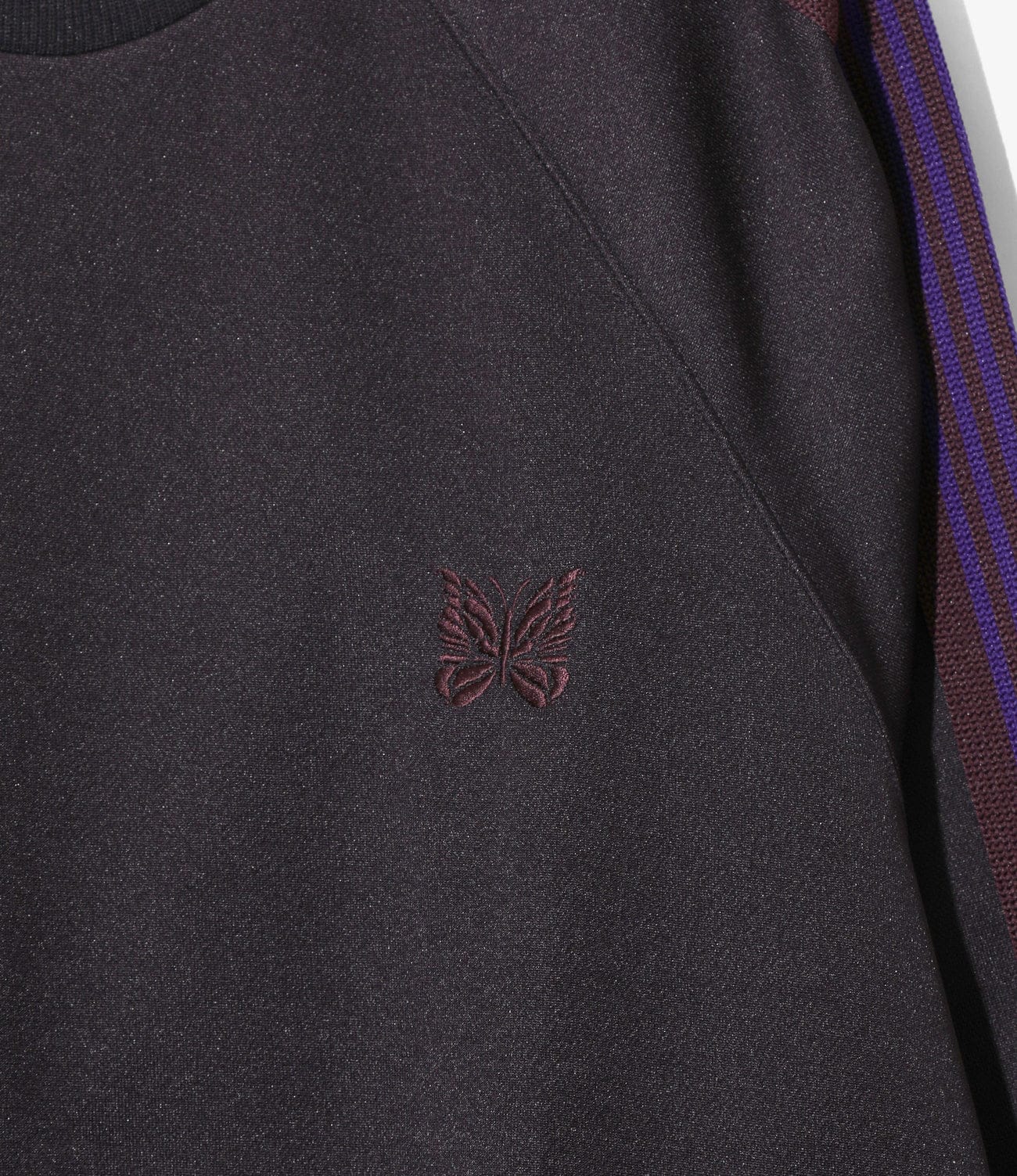 NEEDLES/ニードルズ/TRACK CREW NECK SHIRT - POLY SMOOTH トラッククルーネックシャツ PURPLE M