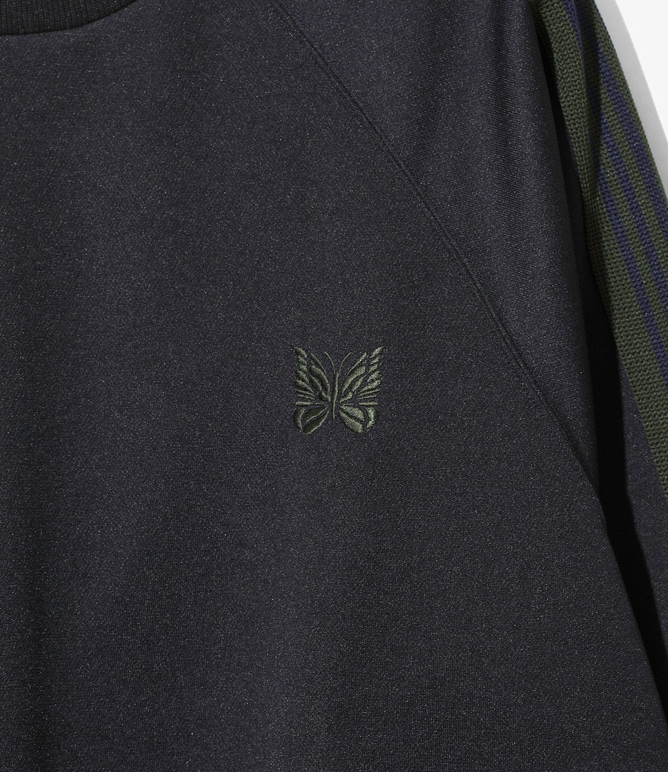 NEEDLES/ニードルズ/TRACK CREW NECK SHIRT - POLY SMOOTH トラッククルーネックシャツ NAVY M