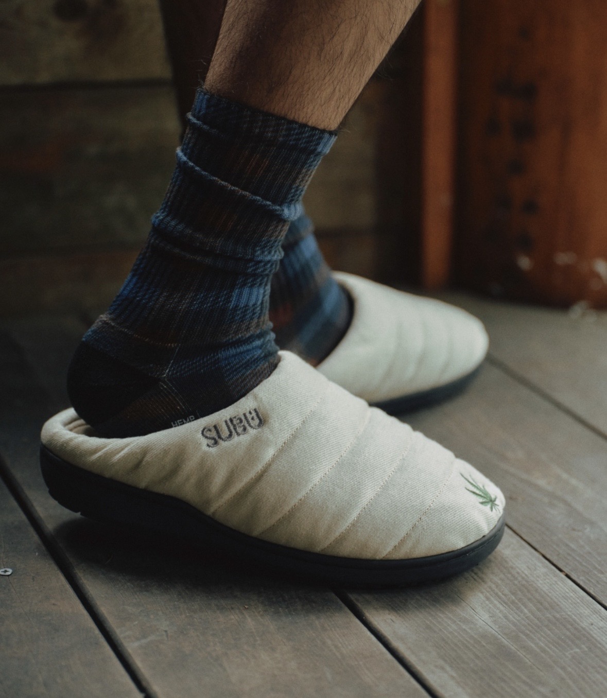 SUBU×MANASTASH/スブ×マナスタッシュ/SUBU x MANASTASH HEMP EMB SANDAL サンダル ナチュラル 0