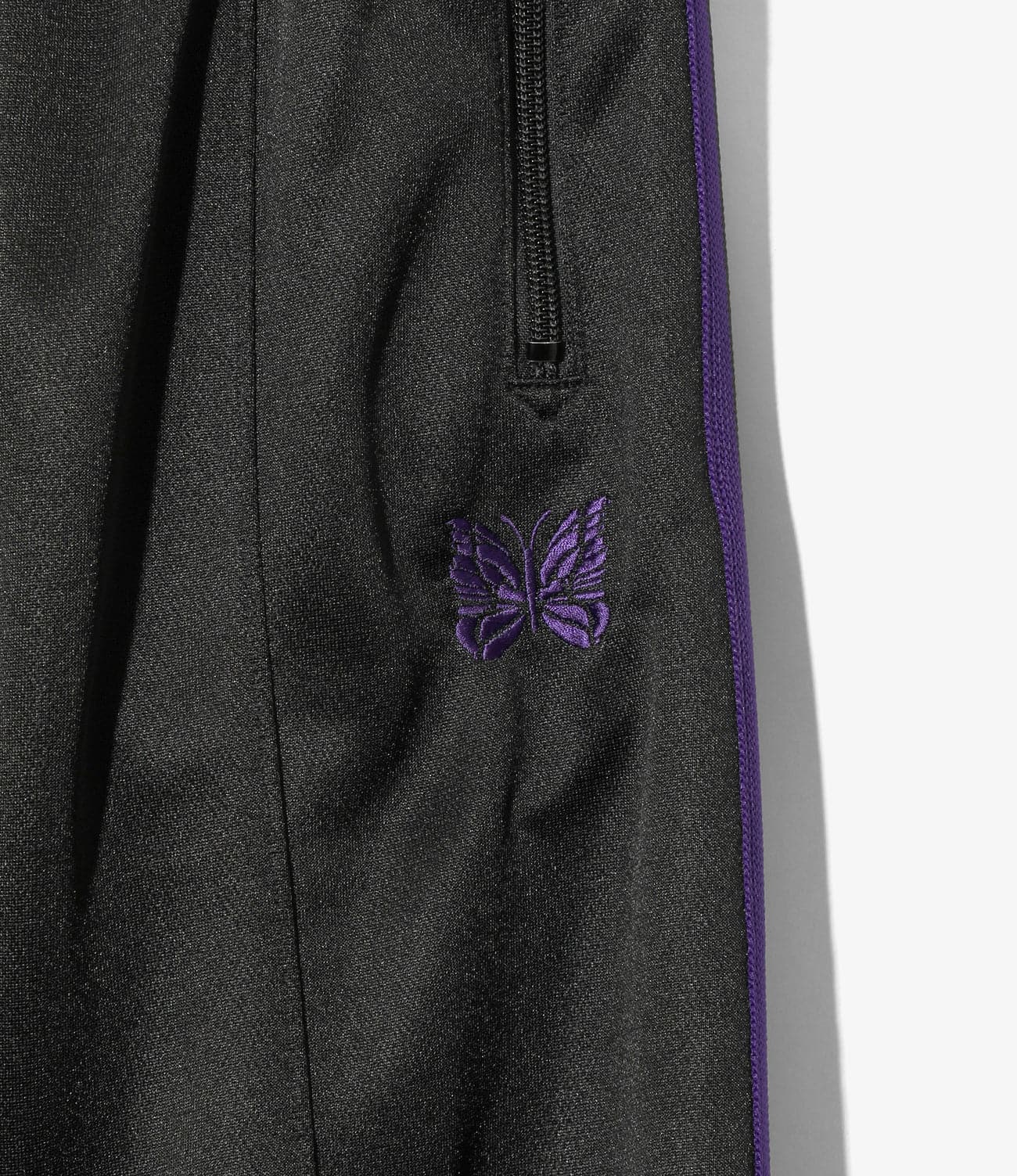 NEEDLES/ニードルズ/H.D. TRACK PANT - POLY SMOOTH ヒザデルトラックパンツ BLACK XS