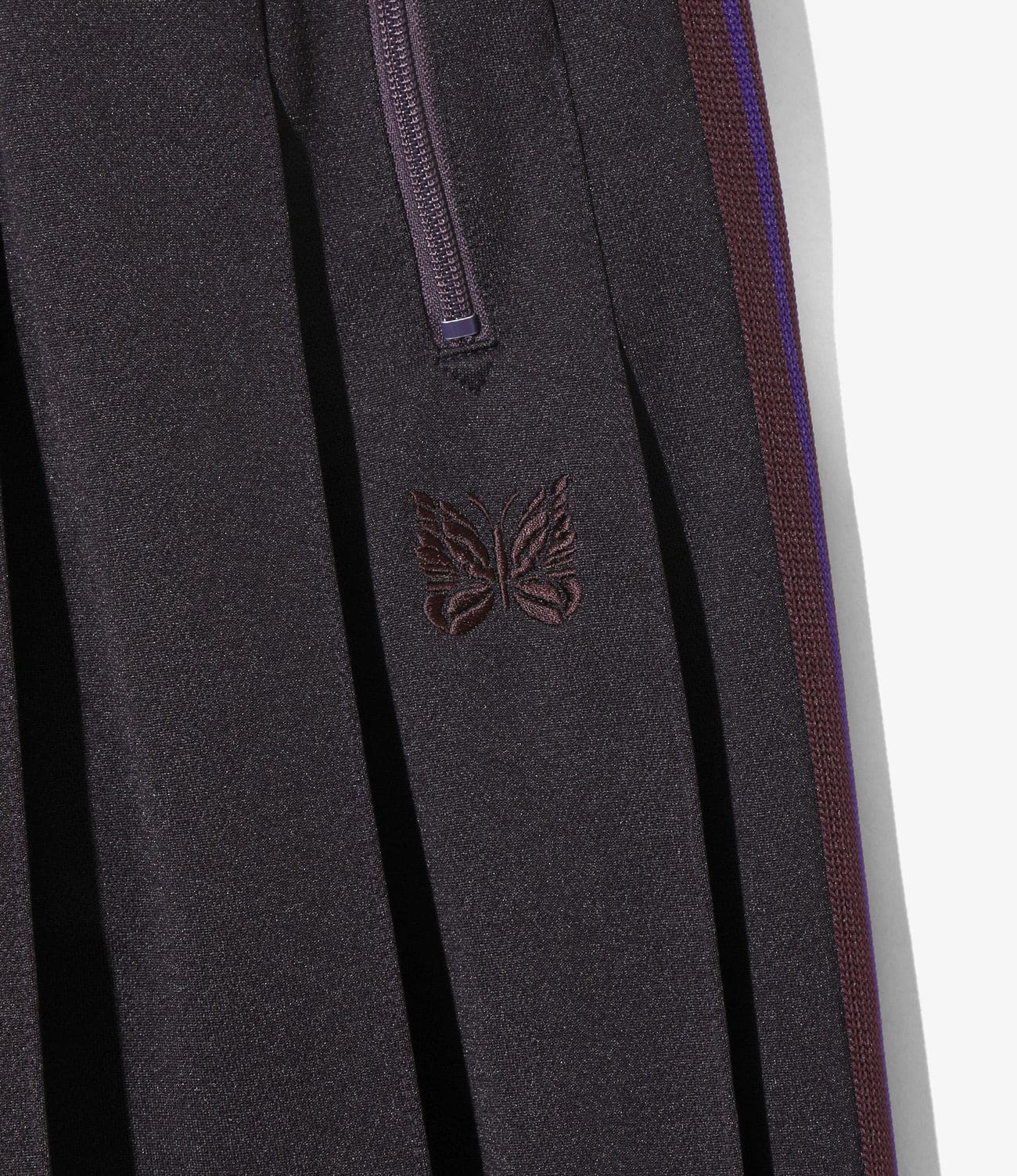 NEEDLES/ニードルズ/PLEATED TRACK SKIRT - POLY SMOOTH トラックスカート PURPLE 1