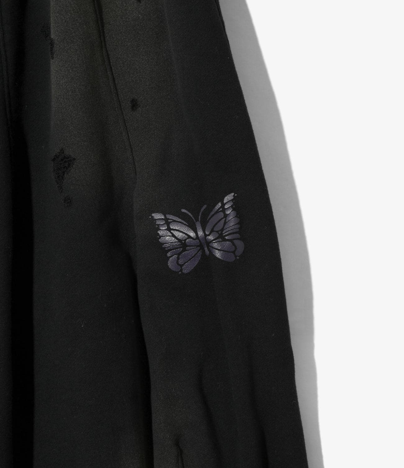 NEEDLES/ニードルズ/DECONSTRUCTED H.D. SWEAT PANT ヒザデルスウェットパンツ BLACK XS