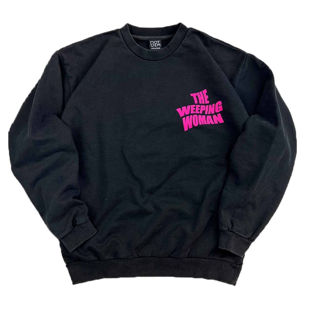 NOT OEM（ノットオーイーエム）/Weeping woman / SW スウェット BLACK S