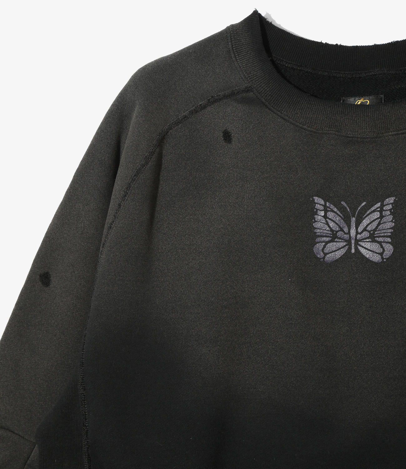 NEEDLES/ニードルズ/DECONSTRUCTED SWEAT SHIRT スウェット　トレーナー BLACK M