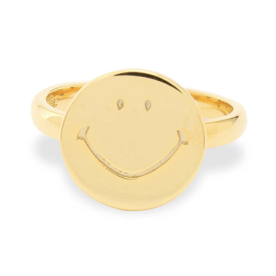 NEEDLES/ニードルズ　RING - GOLD PLATE SMILE　リング　KP002B ゴールド L