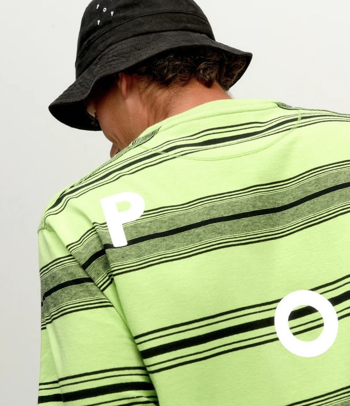 POP TRADING CO/ポップトレーディングカンパニー/Striped Logo T-Shirt