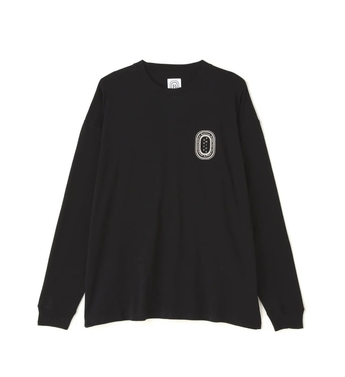 B omnivore/ビーオムニボー LOGO L/S Tee BLACK M