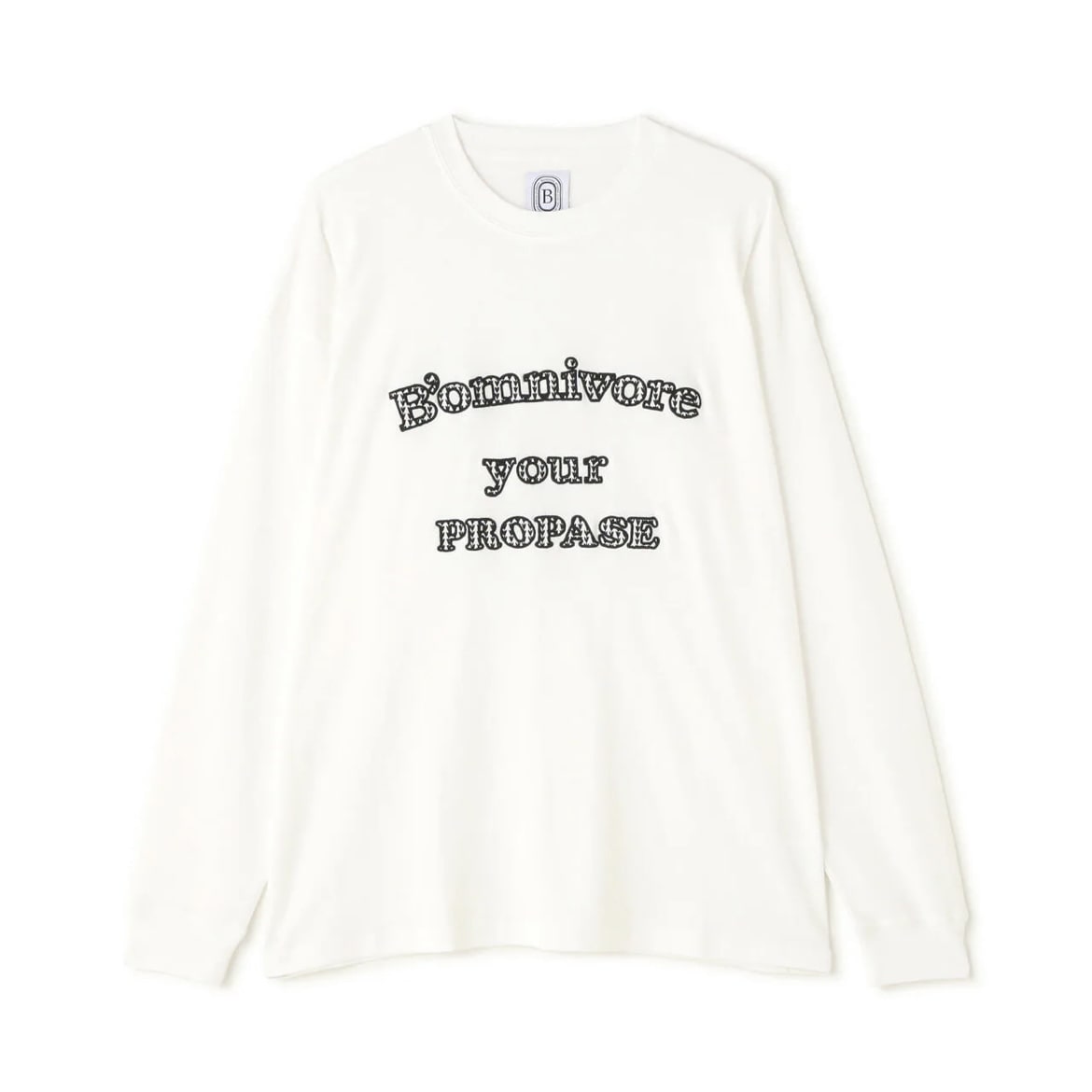 B omnivore/ビーオムニボー propase L/S Tee(M WHITE)｜ ビーバー