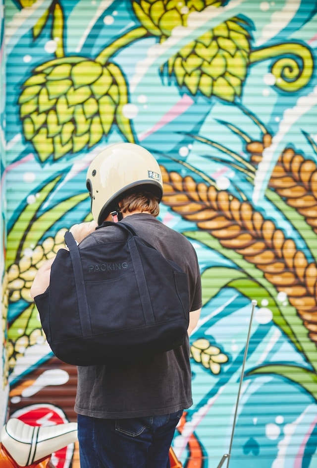 PACKING/パッキング/CANVAS UTILITY TOTE BLACK PA-034 BLACK FREE