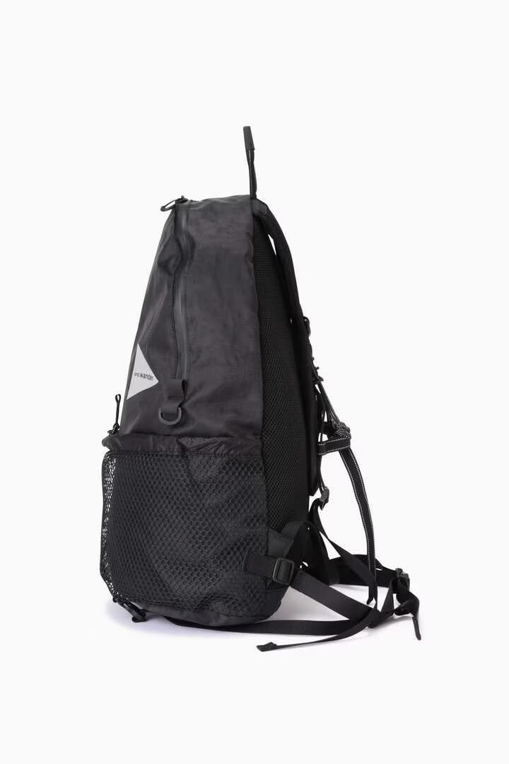 and wander/アンドワンダー/ECOPAK 20Lbackpack BLACK Free