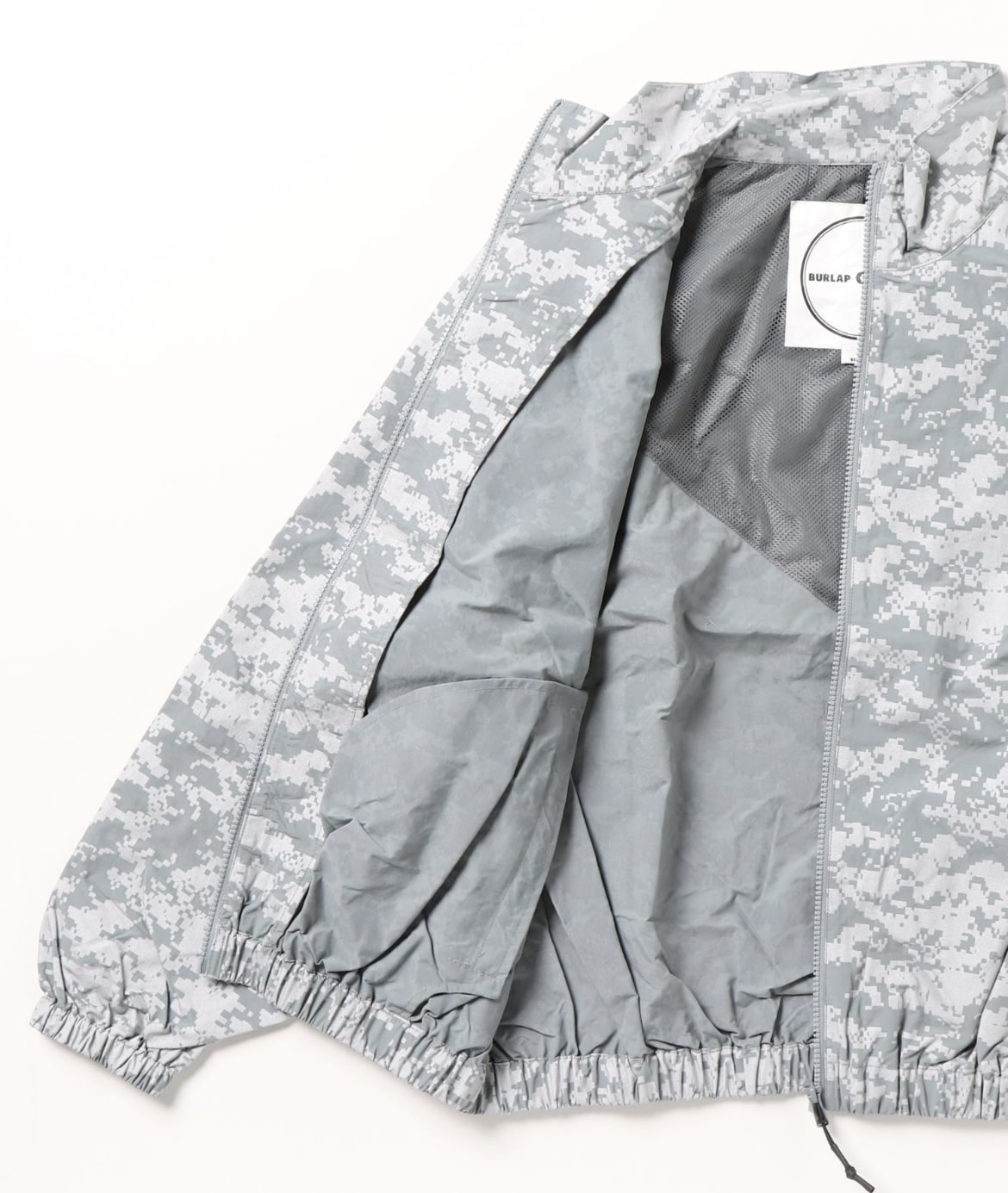 BURLAP OUTFITTER/バーラップアウトフィッター/TRACK JACKET REFLECTIVE / トラックジャケット リフレクティブ GRAY M