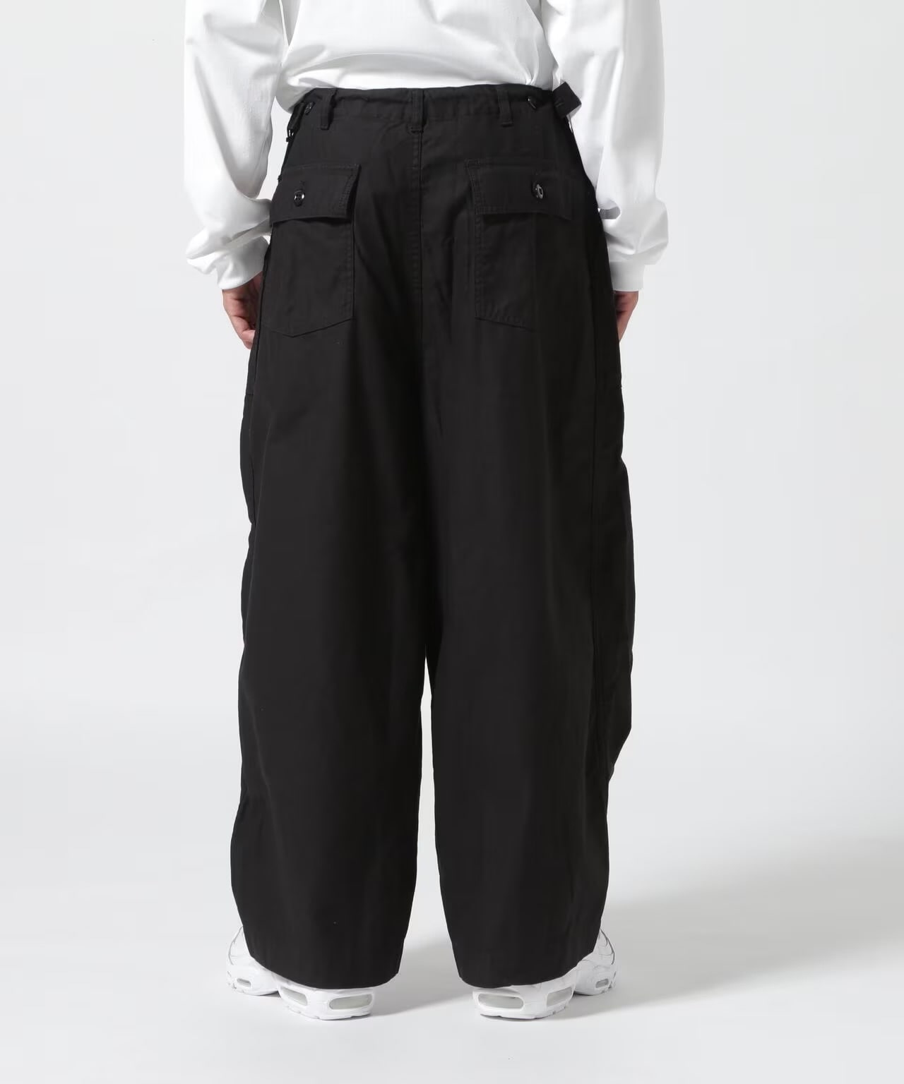 NEEDLES/ニードルズ/H.DPant-Fatigue/ヒザデルパンツ　BLACK BLACK XS