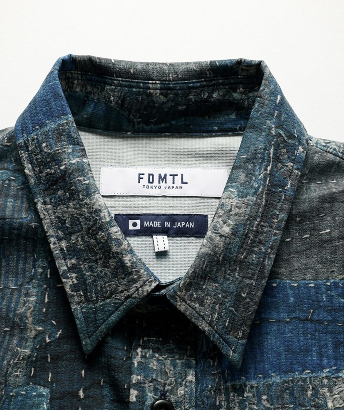 FDMTL(ファンダメンタル)/PRINTED BORO SHIRT シャツ(FA24SH14) -24SS-