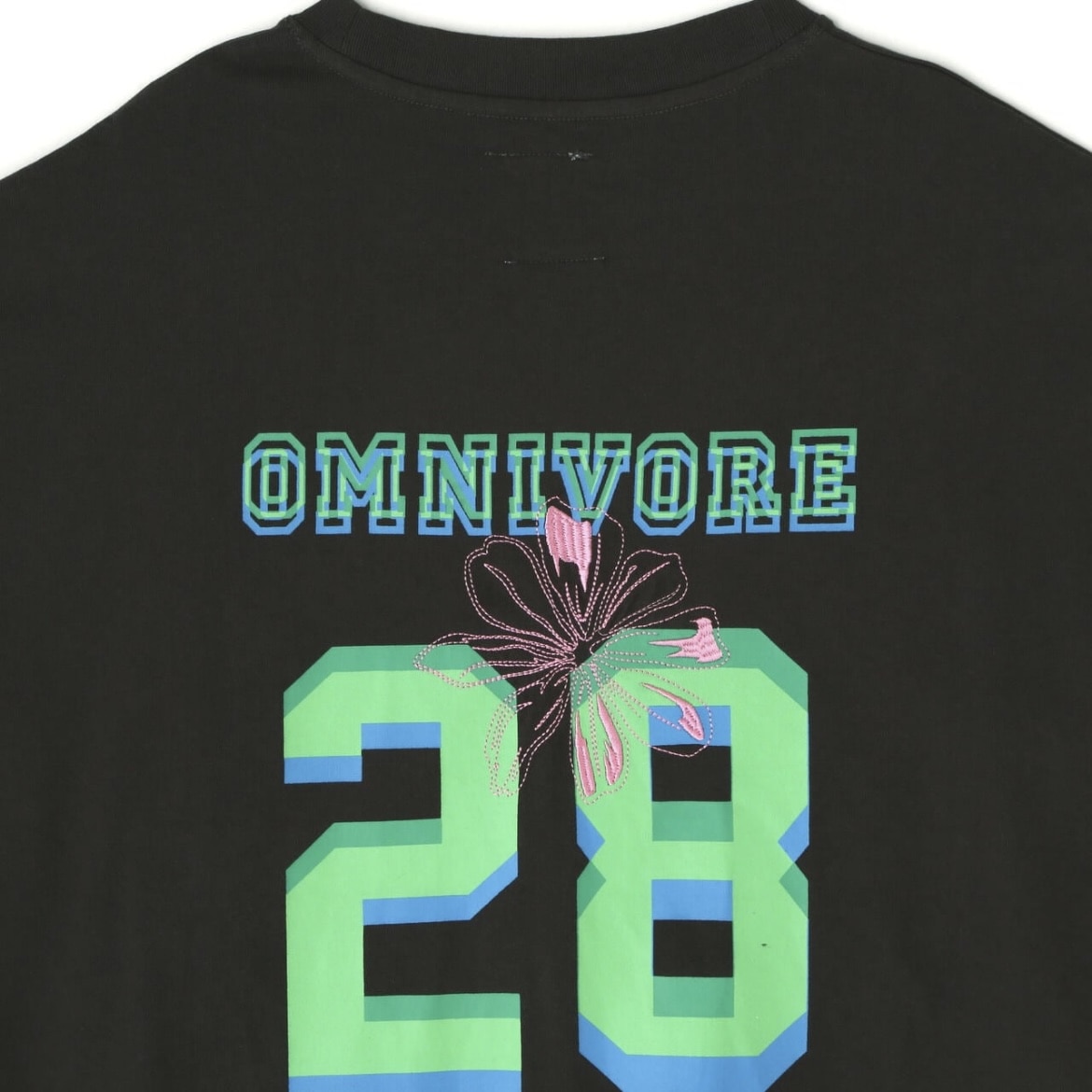 B omnivore/ビーオムニボー NUMBER S/S TEE ブラック M