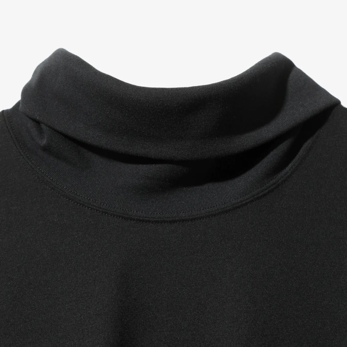 Needles/ニードルズ/L/S HIGH NECK TEE - POLY JERSEY 24AW BLACK S