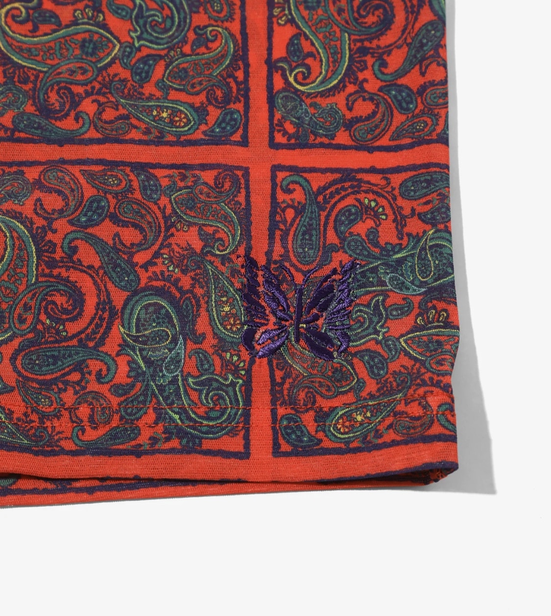 NEEDLES/ニードルズ/L/S U NECK TEE - POLY MESH / PRINTED 24AW square M