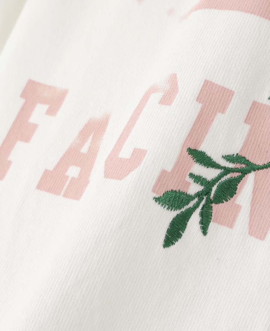 B omnivore/ビーオムニボー/L/S COLLEGE WHITE M