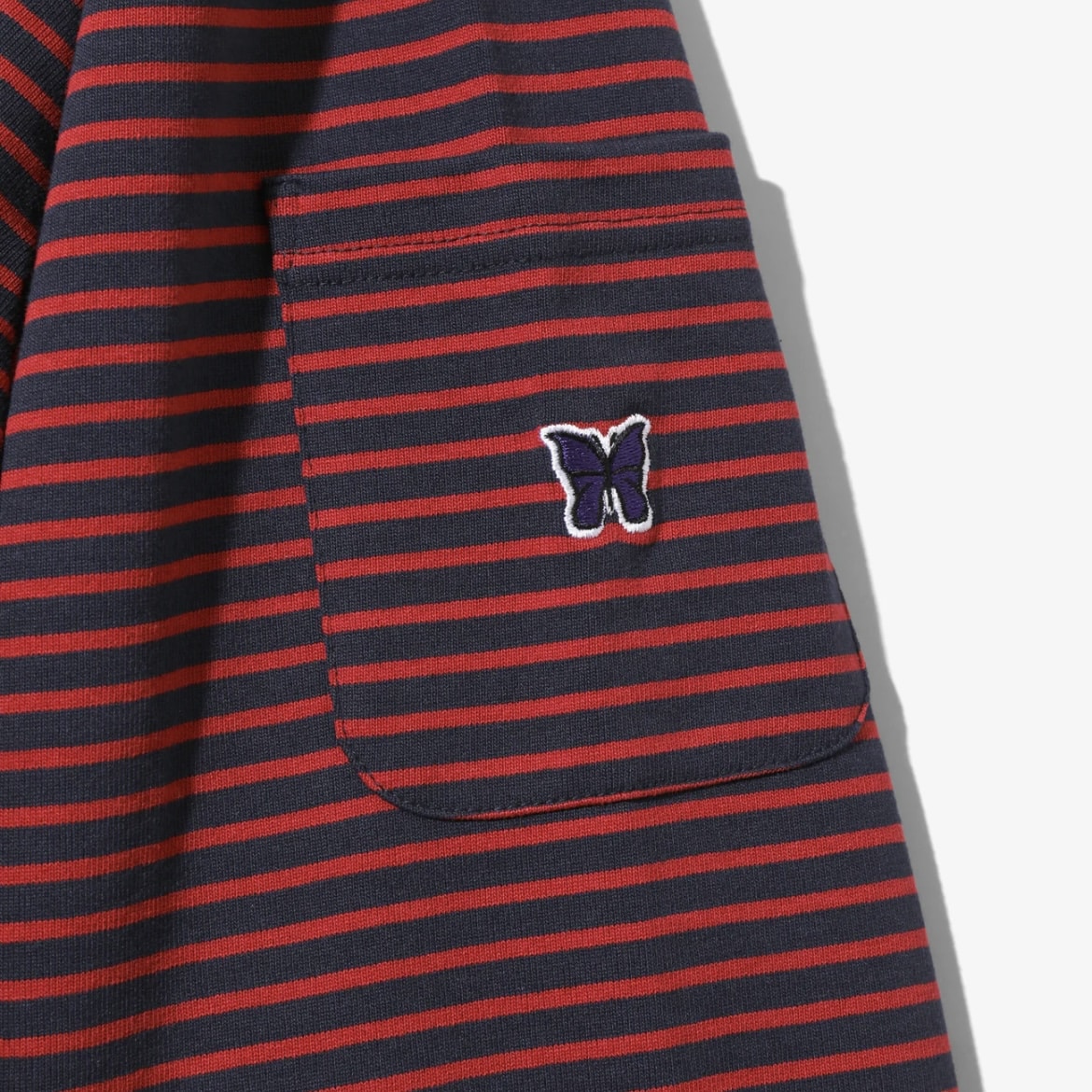 NEEDLES/ニードルズ/L/S CREW NECK T - COTTON ST. JERSEY RED S