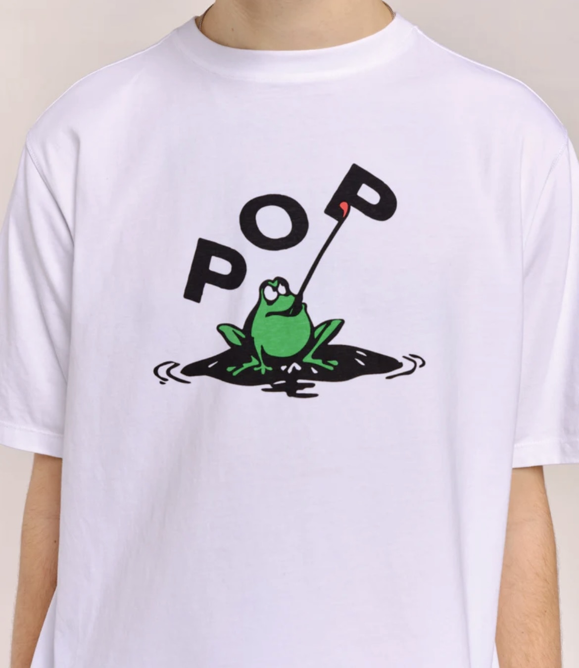 POP TRADING CO/ポップトレーディングカンパニー/FROG T-SHIRT WHITE M
