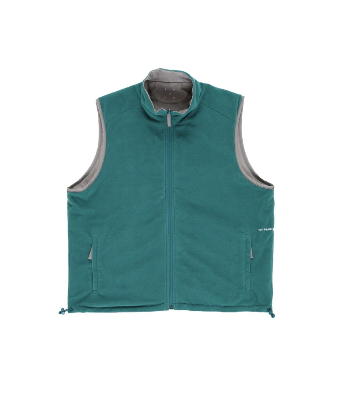 POP TRADING CO/ポップトレーディングカンパニー/REVERSIBLE SAFARI VEST GRAY/GREEN M