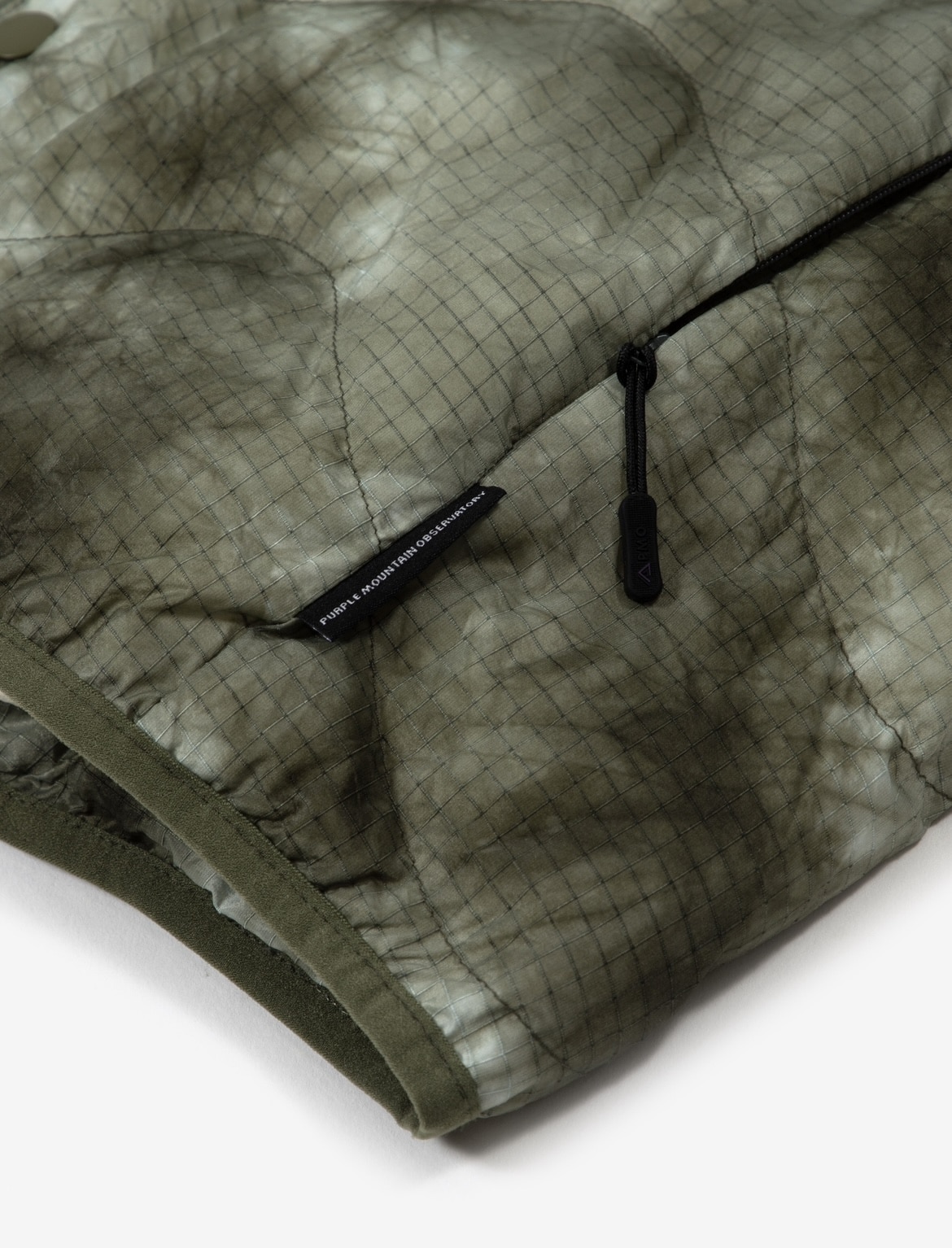 PURPLE MOUNTAIN OBSERVATORY/パープルマウンテンオブザーバトリー/WAVES TIE DYE VEST KHAKI M