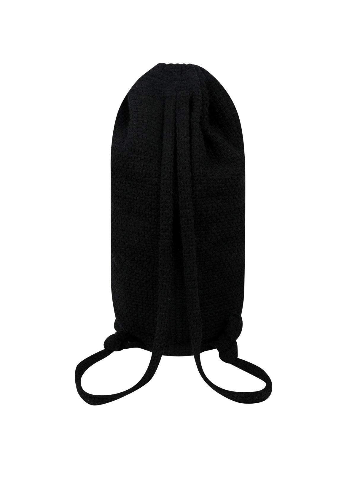 YESEYESEE/イエスアイシー/Jacquard Fabric String Bag BLACK FREE