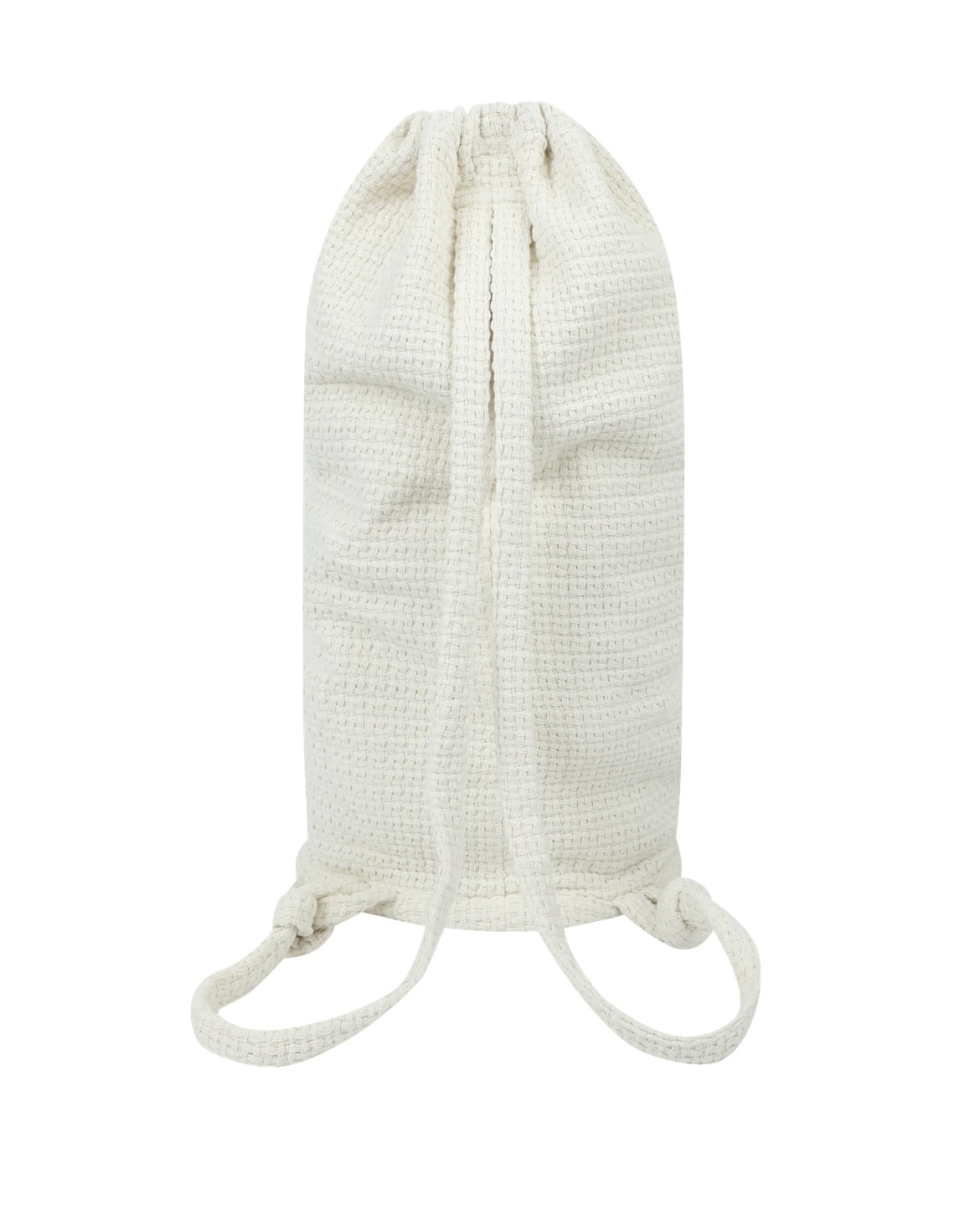 YESEYESEE/イエスアイシー/Jacquard Fabric String Bag WHITE FREE