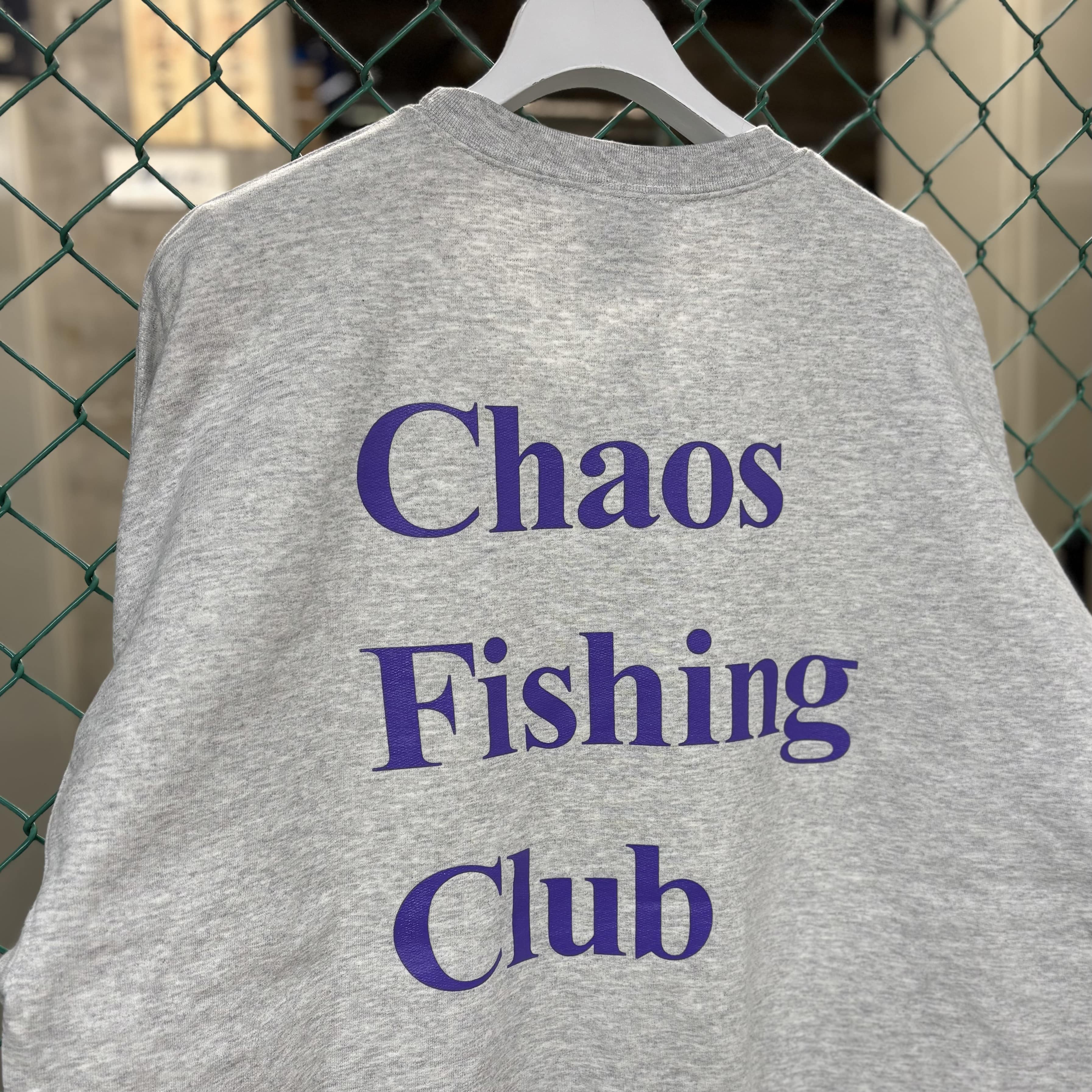CHAOS FISHING CLUB/カオスフィッシングクラブ/EX LOGO SWEAT CREW GRAY M