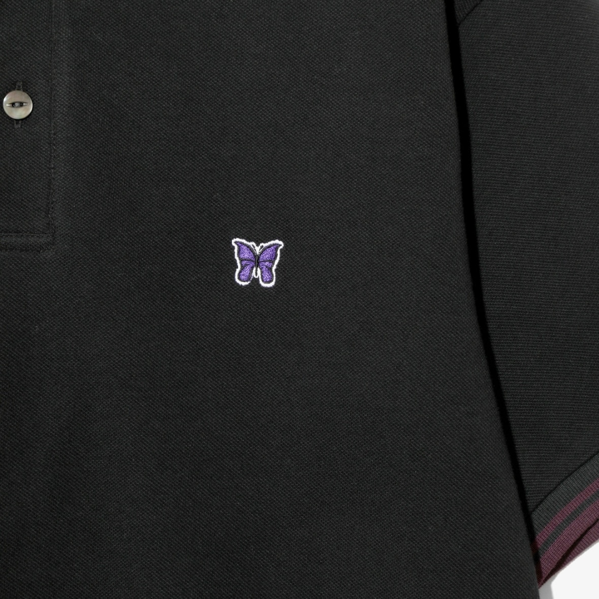 NEEDLES/ニードルズ/SHAWL COLLAR S/S POLO - COTTON PIQUE-25SS-　ポロシャツ BLACK S