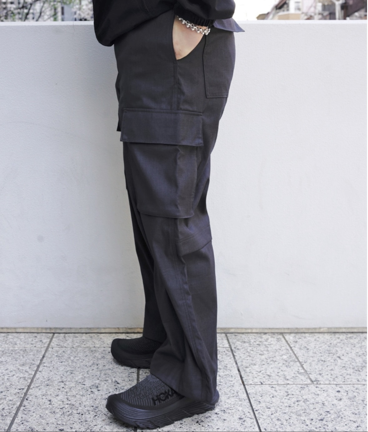 B omnivore/ビーオムニボー/TR CARGO PANTS カーゴスラックス GRAY S