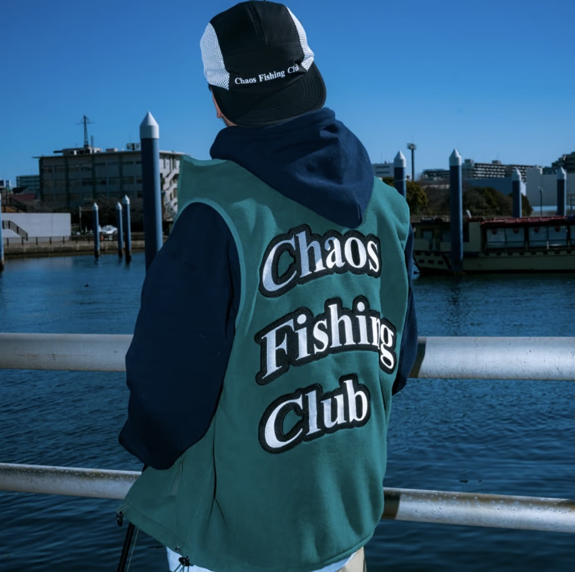 CHAOS FISHING CLUB/カオスフィッシングクラブ/Logo Jet Cap2 BLACK FREE