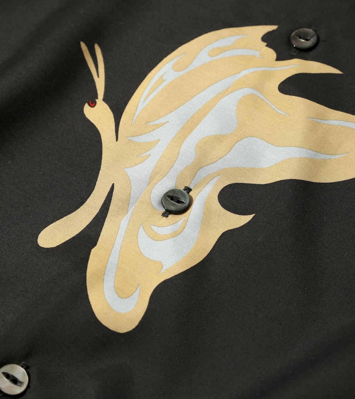 NEEDLES/ニードルズ/×KAE TANAKA S/S ONE-UP SHIRT - KT PAPILLON 半袖シャツ BLACK L