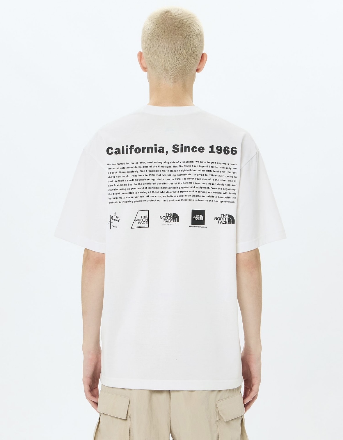 THE NORTH FACE/ザ・ノースフェイス/S/S Historical Logo Tee ショートスリーブヒストリカルロゴティー ホワイト M