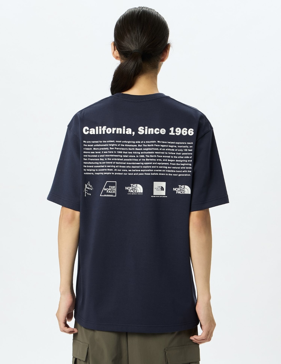 THE NORTH FACE/ザ・ノースフェイス/S/S Historical Logo Tee ショートスリーブヒストリカルロゴティー ネイビー M