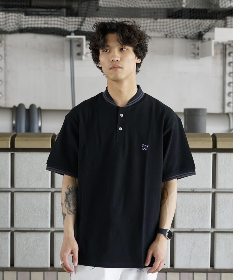 NEEDLES×BEAVER/ニードルズ×ビーバー/別注SHAWL COLLAR S/S POLO