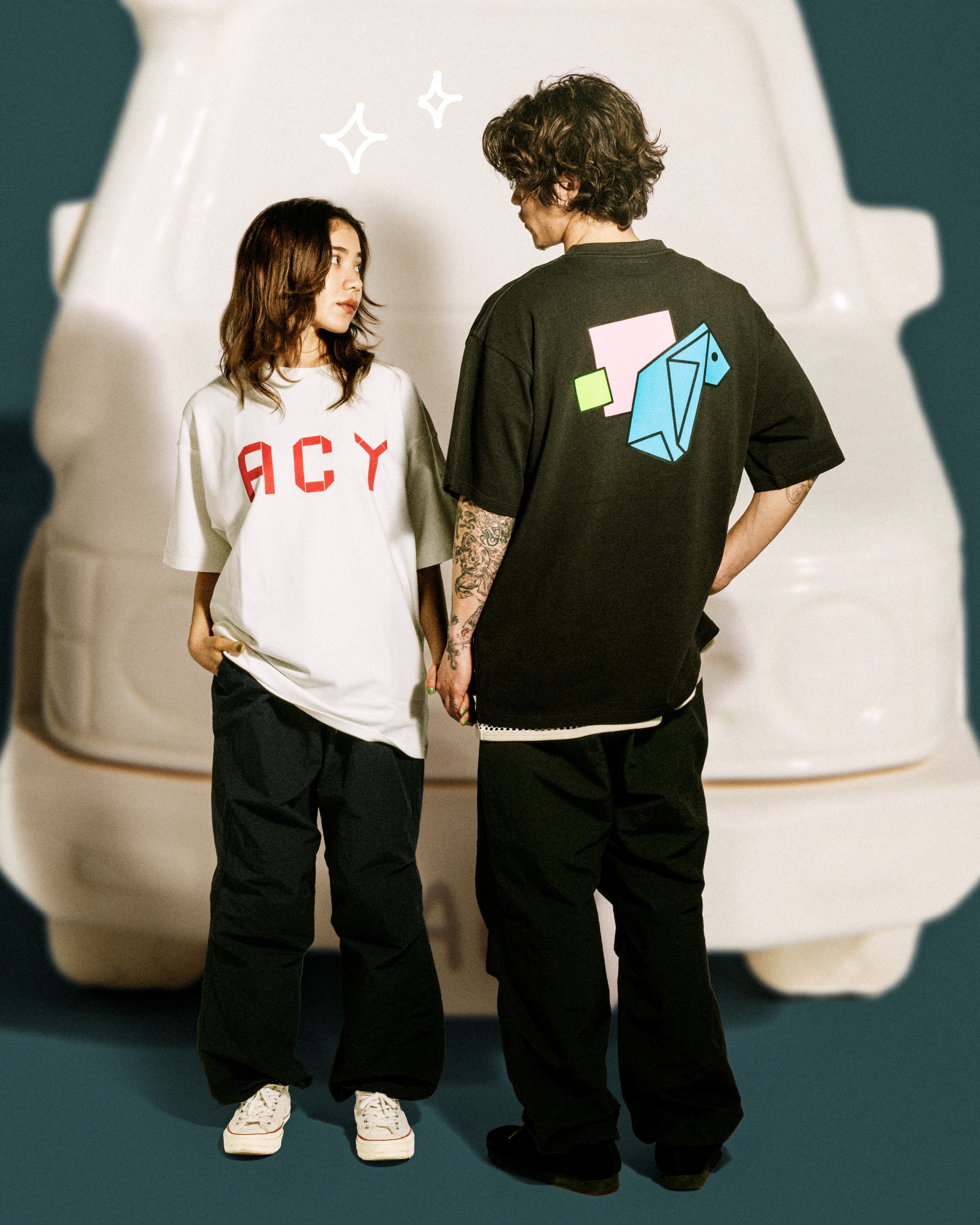 Acy/エイシー/Ori TEE WHITE 1