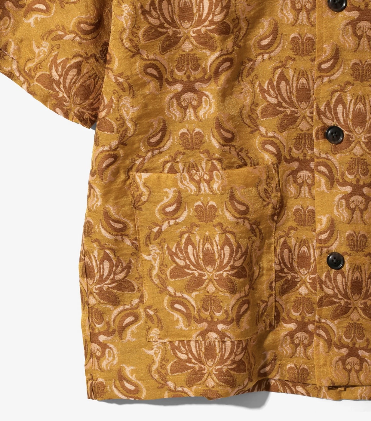NEEDLES/ニードルズ/×KAE TANAKA  CABANA SHIRT - KT JACQUARD カバーナシャツ　半袖シャツ Mustard S