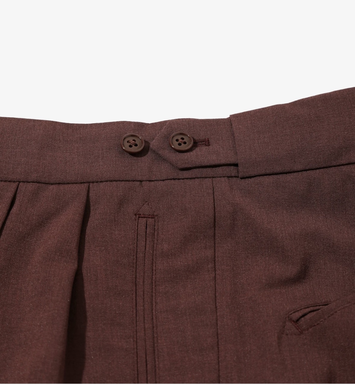 NEEDLES/ニードルズ/TUCKED SIDE TAB TROUSER - POLY CLOTH Bordeau XS