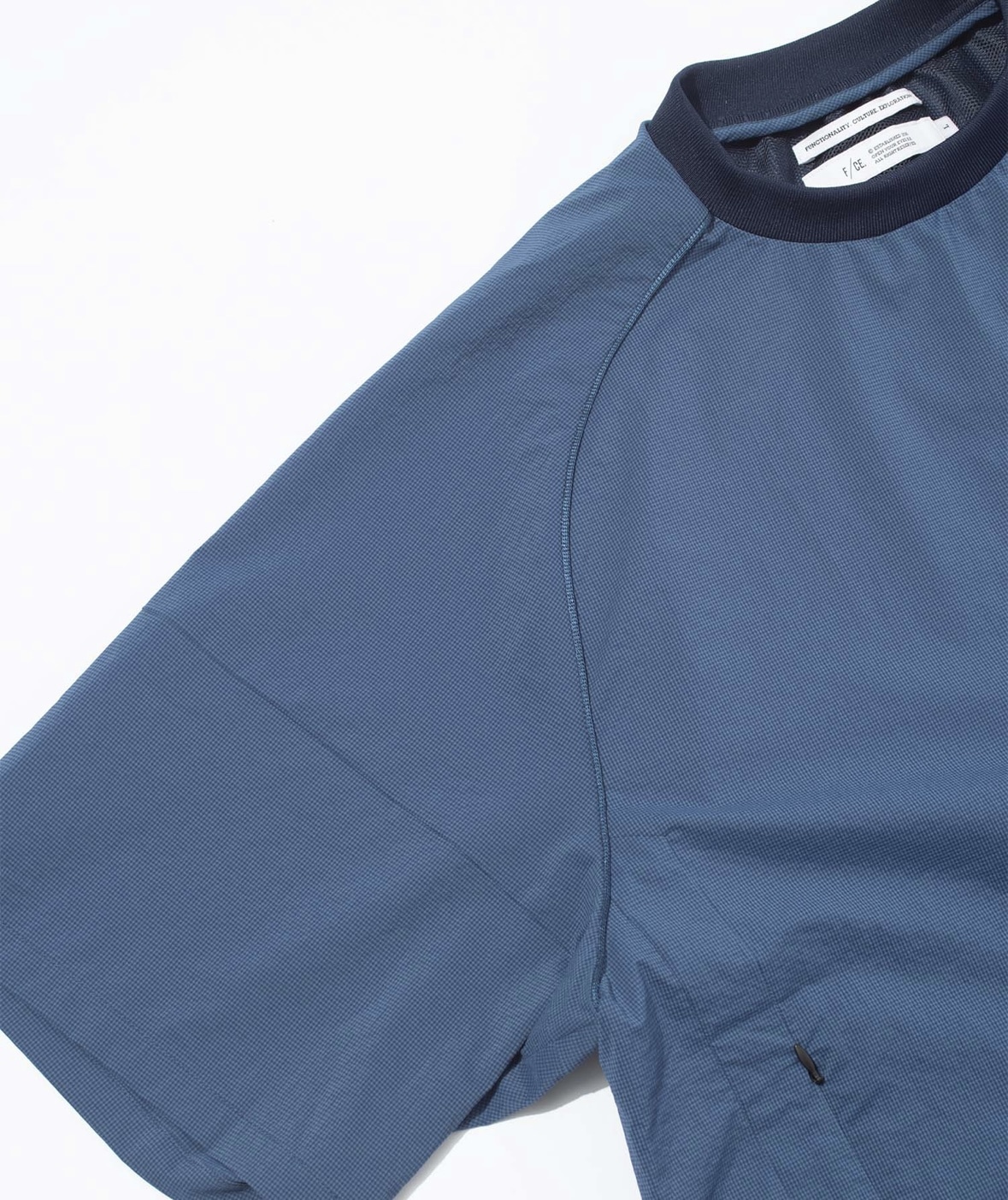 F/CE./エフシーイー/HOUNDSTOOTH TECH TEE / エフシーイー ハウンドトゥース テック ティー ネイビー M