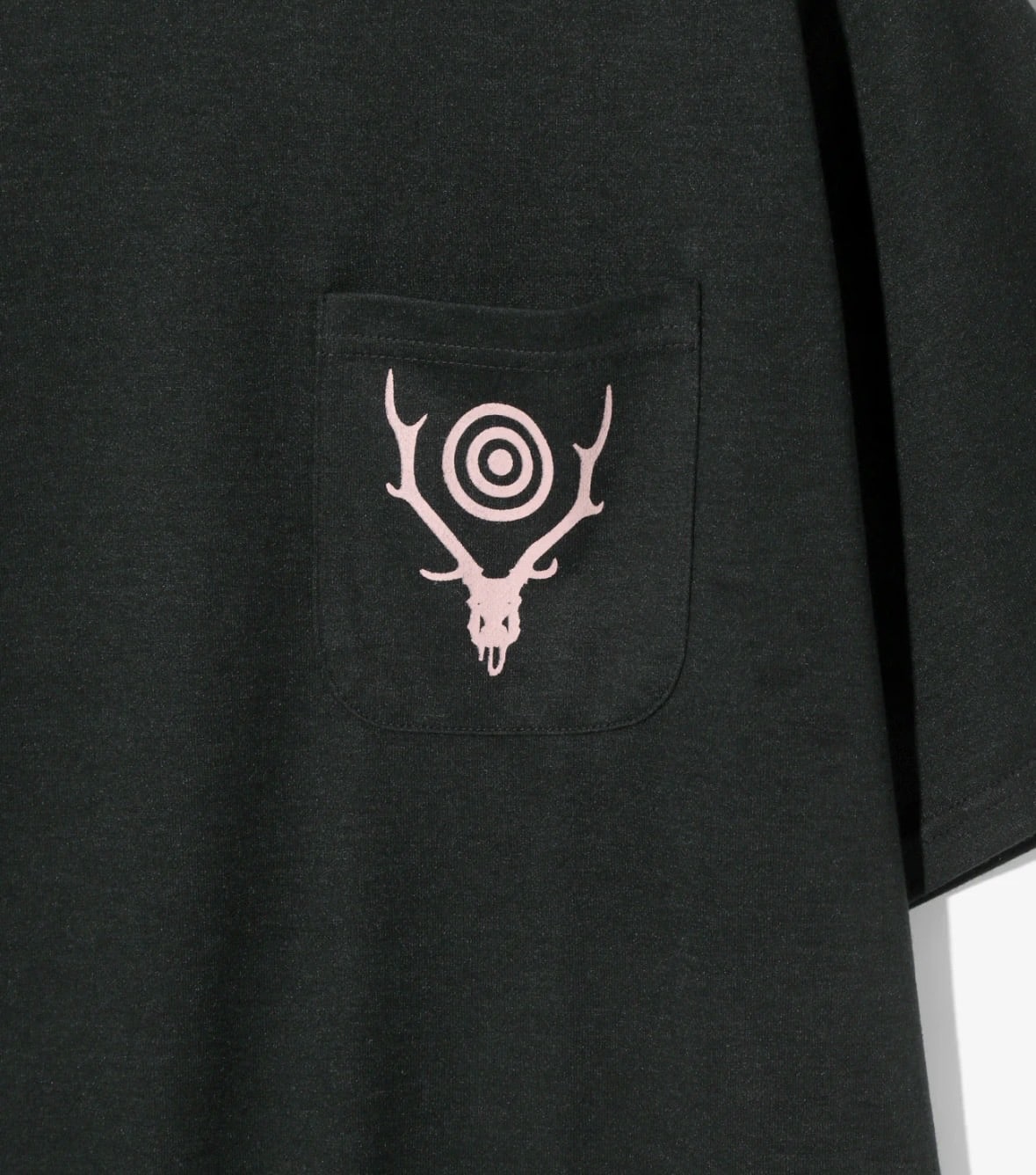 SOUTH2 WEST8/サウスツーウエストエイト/S/S ROUND POCKET TEE - CIRCLE HORN BLACK M