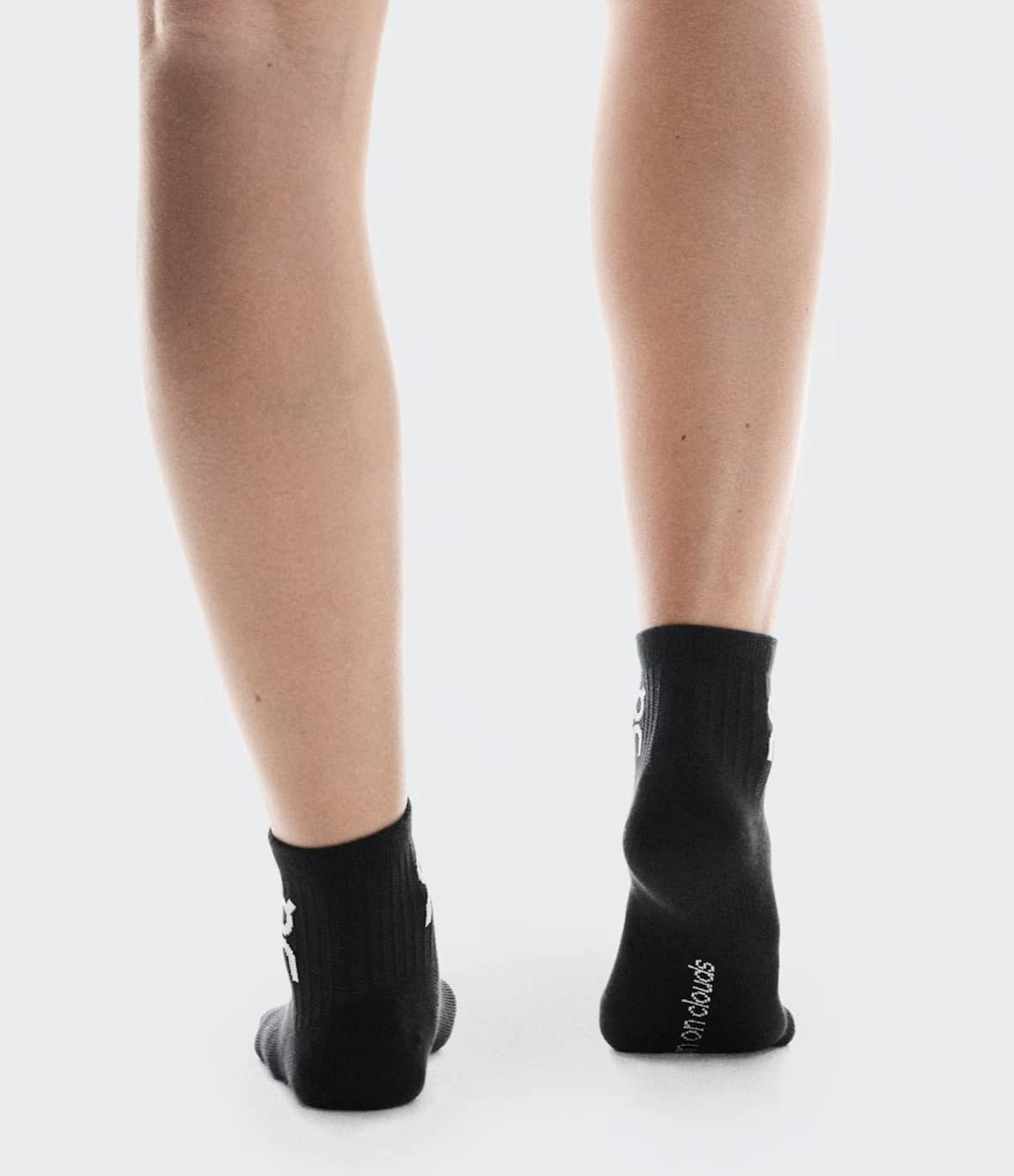 On/オン/Logo Sock Mid 3P ロゴソックスミッド　3パック BLACK XS (22-24.5cm)