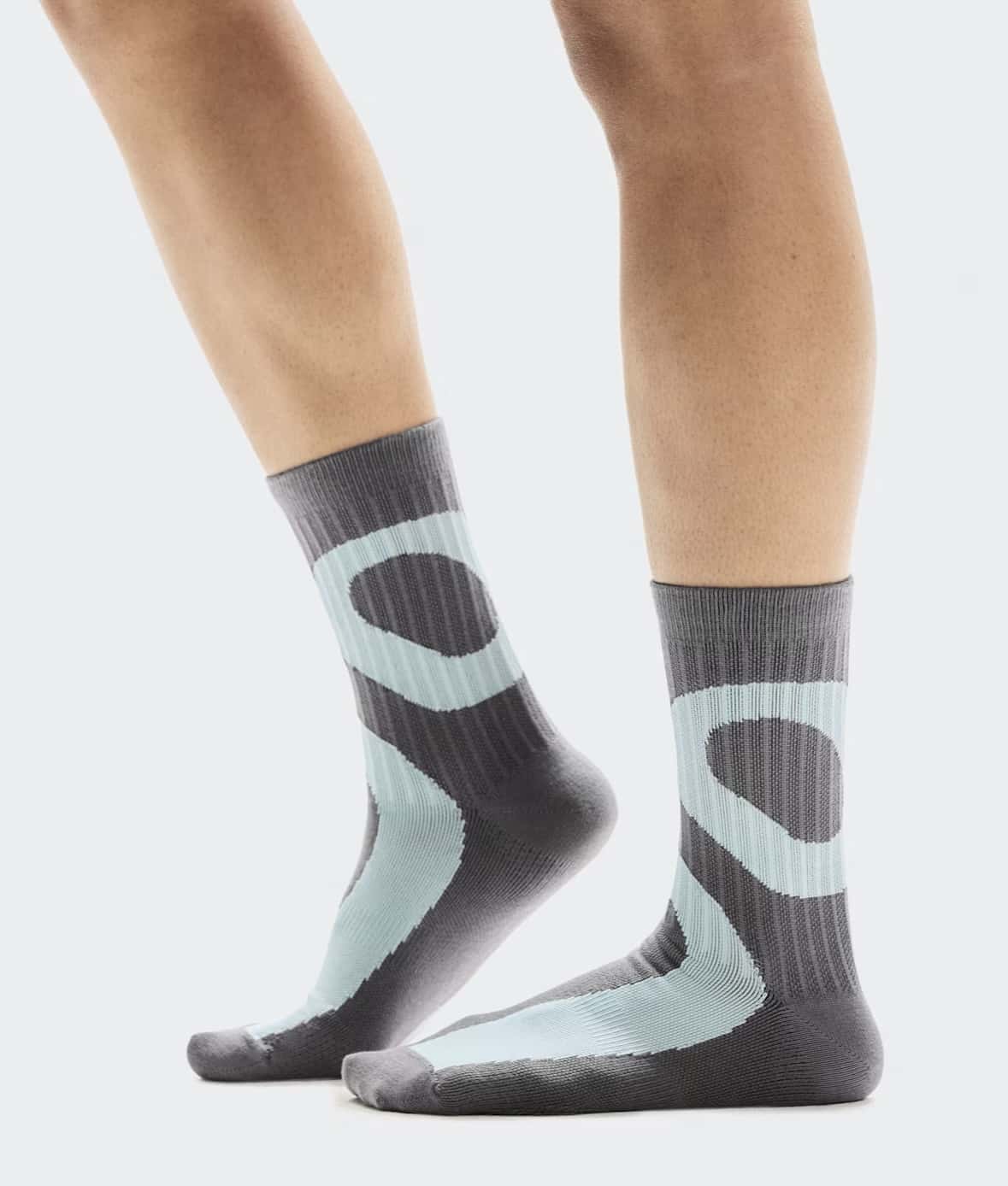 On/オン/Liquid Logo Sock High 2P リキッド ロゴソックス ハイ 2パック Lime | Eclipse XS (22-24.5)