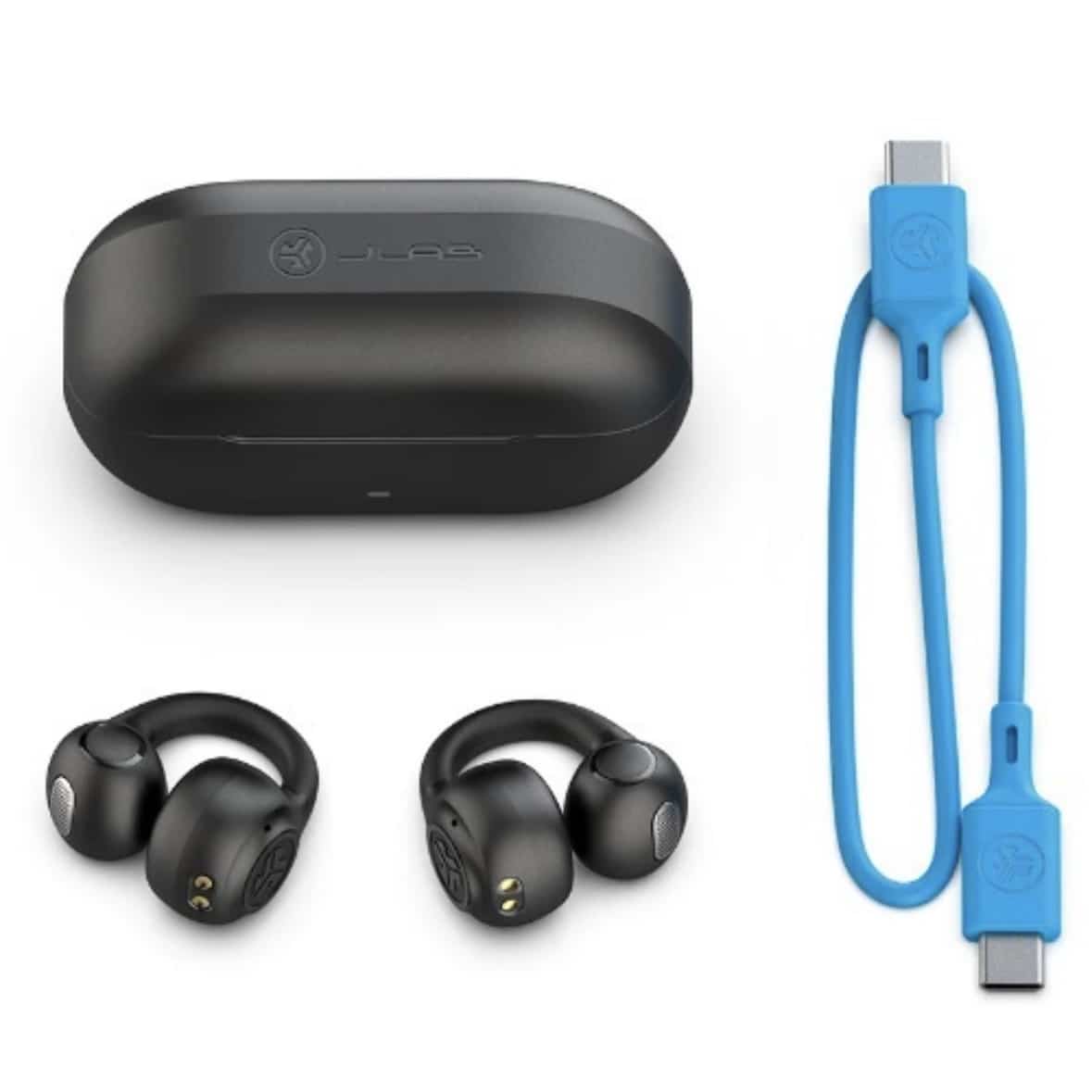 JLab/ジェイラブ　FLEX　ワイヤレスイヤホン　イヤーカフ型 BLACK FREE